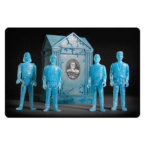 Universal Monsters ReAction Blue Glow Action Figures with Crypt - San Diego Comic-Con 2015 Exclusive